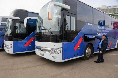 Новые автобусы для районов Красноярского края Александр Черных