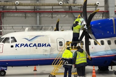 В аэропорту Красноярска первое техобслуживание самолёта провели в обновлённом ангаре