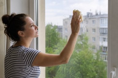 Хлебом натёрла стекло - чистые окна за 5 минут: ни разводов, ни пыли