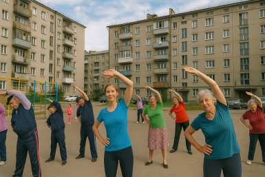 Спортивные упражнения Изображение сгенерировано с помощью ИИ (18+)