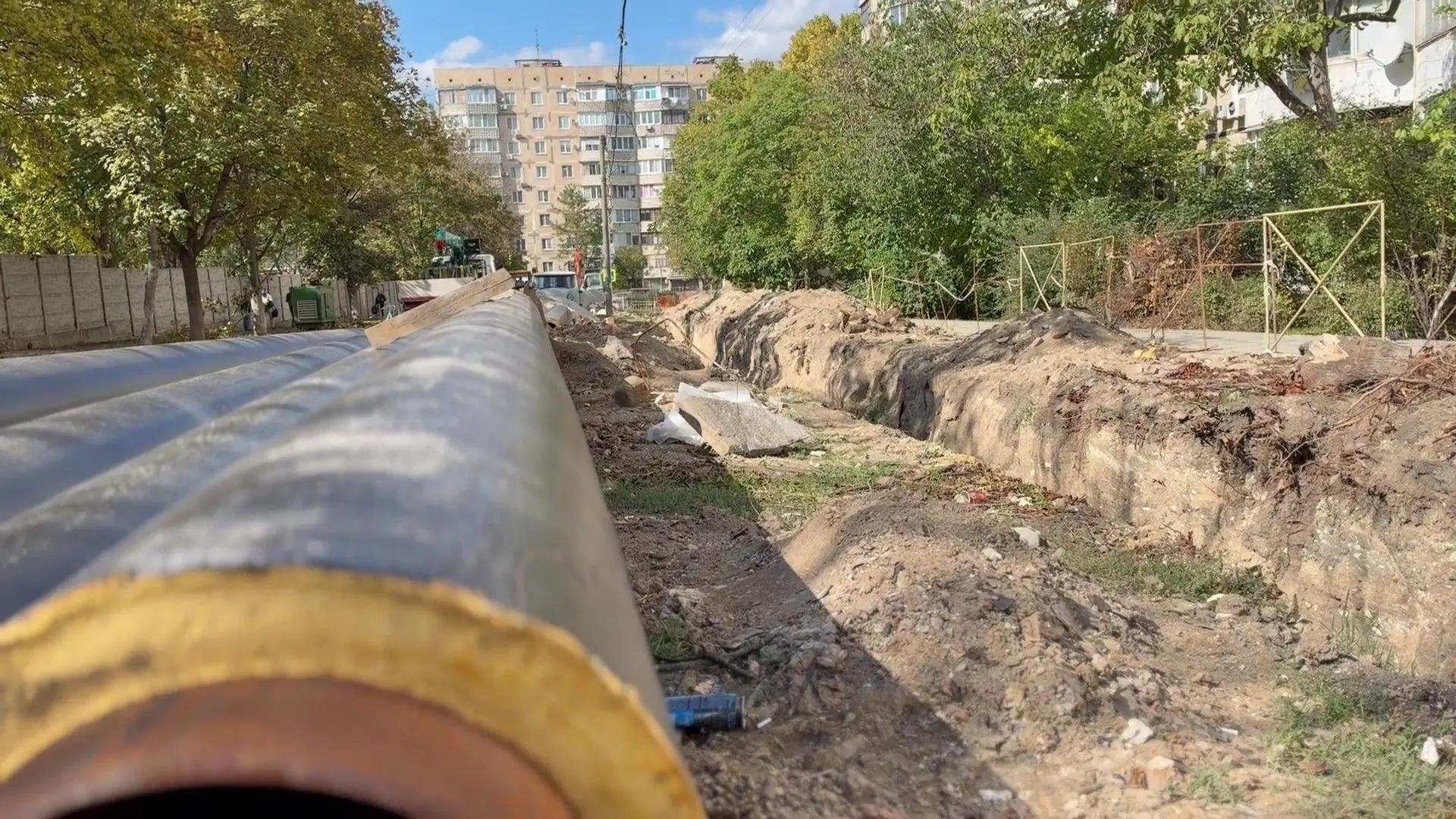 На улице прокладывают коммуникации Народный фронт Крыма
