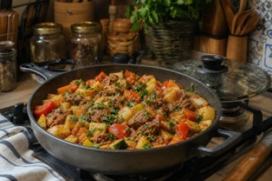 Ароматное осеннее рагу: сочная тыква с тушёнкой — ужин для прохладных дней