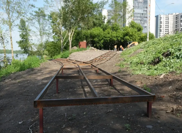 У Октябрьского моста в Красноярске появится новая набережная